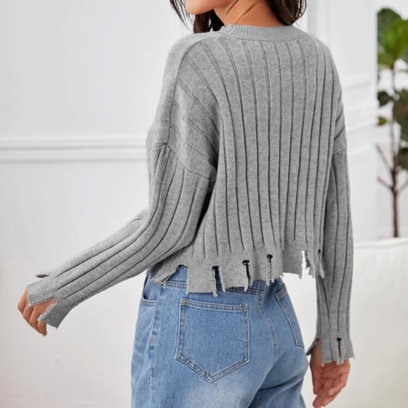 New Long Sleeve Ribbed Sweater Womens - Picture 3 of 3